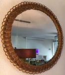 Miroir soleil osier 50cm   
