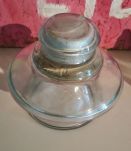 Isolateur électrique vintage haute tension verre