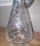 Carafe vintage, cristal véritable, taillé main