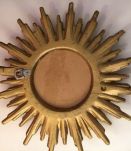 Miroir soleil bois doré 1950  24cm
