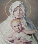 vierge à l'enfant signé p. Bonnave années 50 /60