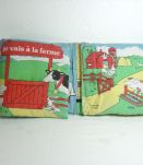 Livre d'éveil en  Tissus La vie à la Ferme