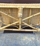 Banquette en rotin vintage 