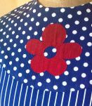 Robe bleue 60's  marque HEKO le signe de Paris