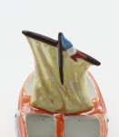 Salière en céramique bateau vintage