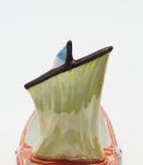 Salière en céramique bateau vintage