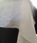 Nappe lin blanche et 6 serviettes lin monogrammées 1,92m x1,