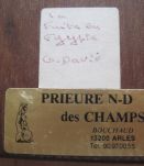 panneau de bois avec reproduction  religion 