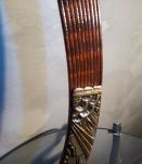  monture encadrement ovale    pour miroir  ou cadre or et bo