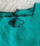 pull tricoté main en mohair