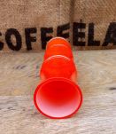 Joli vase en opaline orange - Années 70