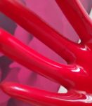 soliflore en céramique noir