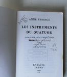 A Penesco : instruments quatuor technique et interprétation