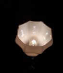 petite lampe de chevet art deco   en regule patiné or avec s