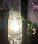 Vase verre moulé italien 70’’