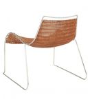 Rib Chair”, prototype. Fauteuil en acier inoxydable