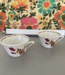 2 Tasses porcelaines 