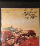 affiche publicitaire Fiat encadrée imprimée en Italie