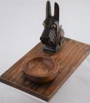 Fox-terrier cendrier années 1930