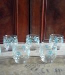 8 verres à eau - Collection Veronica myosotis 