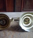 Jolie suspension en verre granité - Années 50