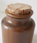 Lot 3 pots moutarde grès émaillé 