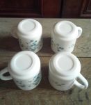 4 mugs Arcopal - Collection Veronica (myosotis)