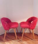 Fauteuils moumoute années 70