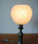 Lampe étain années 50