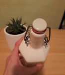 Bouteille céramique blanche, pour digestif 
