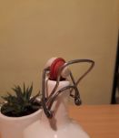 Bouteille céramique blanche, pour digestif 