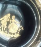 Assiette en porcelaine, dorée à l'or