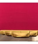 Miroir rétroviseur 75 x 35 cm laiton rainures 1960        