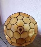 Suspension/lustre en nacre et en laiton 