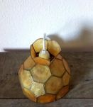 Suspension/lustre en nacre et en laiton 