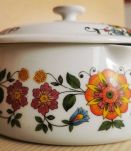 Caquelon casserole Royal porcelaine de luxe vintage