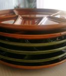 6 assiettes à fondue Faïencerie de Niderviller