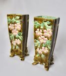  Paire de vases fleuris