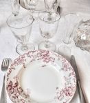 6 flutes à Champagne en verre 