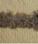 Tapis  fait main en laine couleur beige