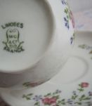 lot Porcelaine de Limoges motif roses