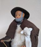 Santon provençal - Le Berger à l’Agne