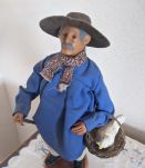 Santon provençal - Le Fermier à la Ca