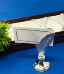 12 Porte menu (ou porte nom) en métal argenté