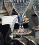 12 Porte menu (ou porte nom) en métal argenté