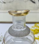 Carafe ou flacon verre soufflé et dorure - Circa 30