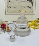 Carafe ou flacon verre soufflé et dorure - Circa 30