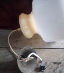 Suspension en opaline vintage 