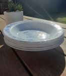 6 assiettes creuses Arcopal, modèle Aster pour Antar