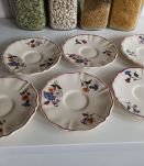 6 coupelles Vintage à fleurs Sarreguemines